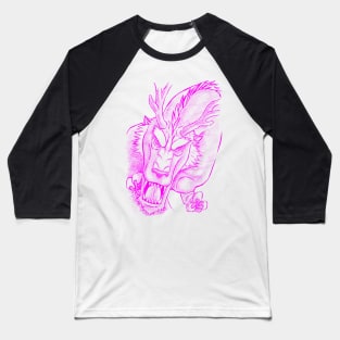 Dragon Of Legend -Neon Pink Version Baseball T-Shirt